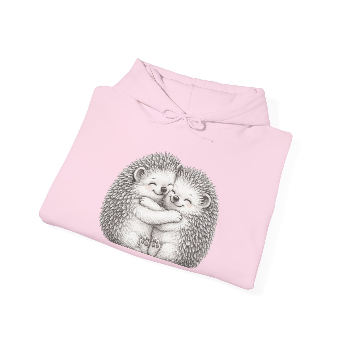 Hedgehog Hug Hoodie — Cute Animal Graphic Sweatshirt, Cozy Gift for Animal Lovers