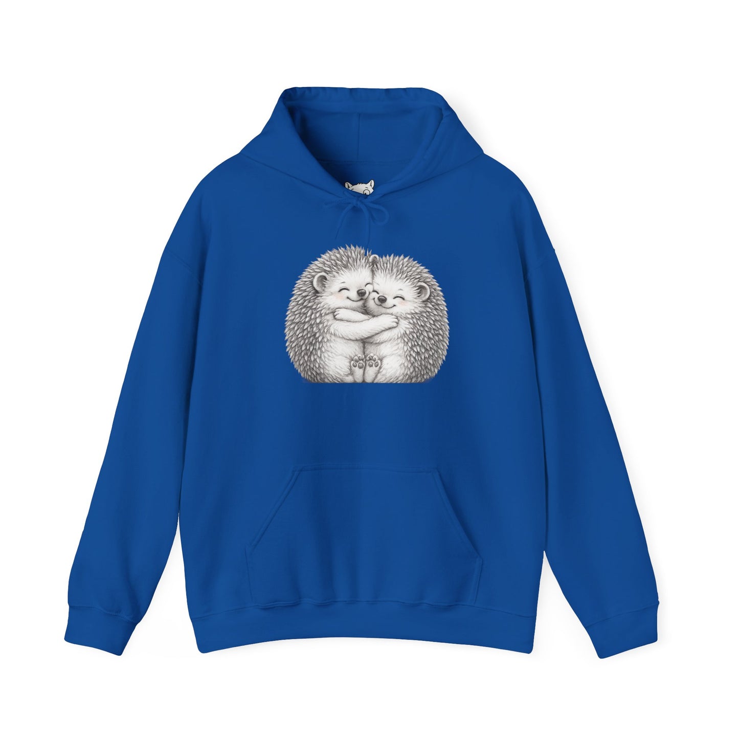 Hedgehog Hug Hoodie — Cute Animal Graphic Sweatshirt, Cozy Gift for Animal Lovers
