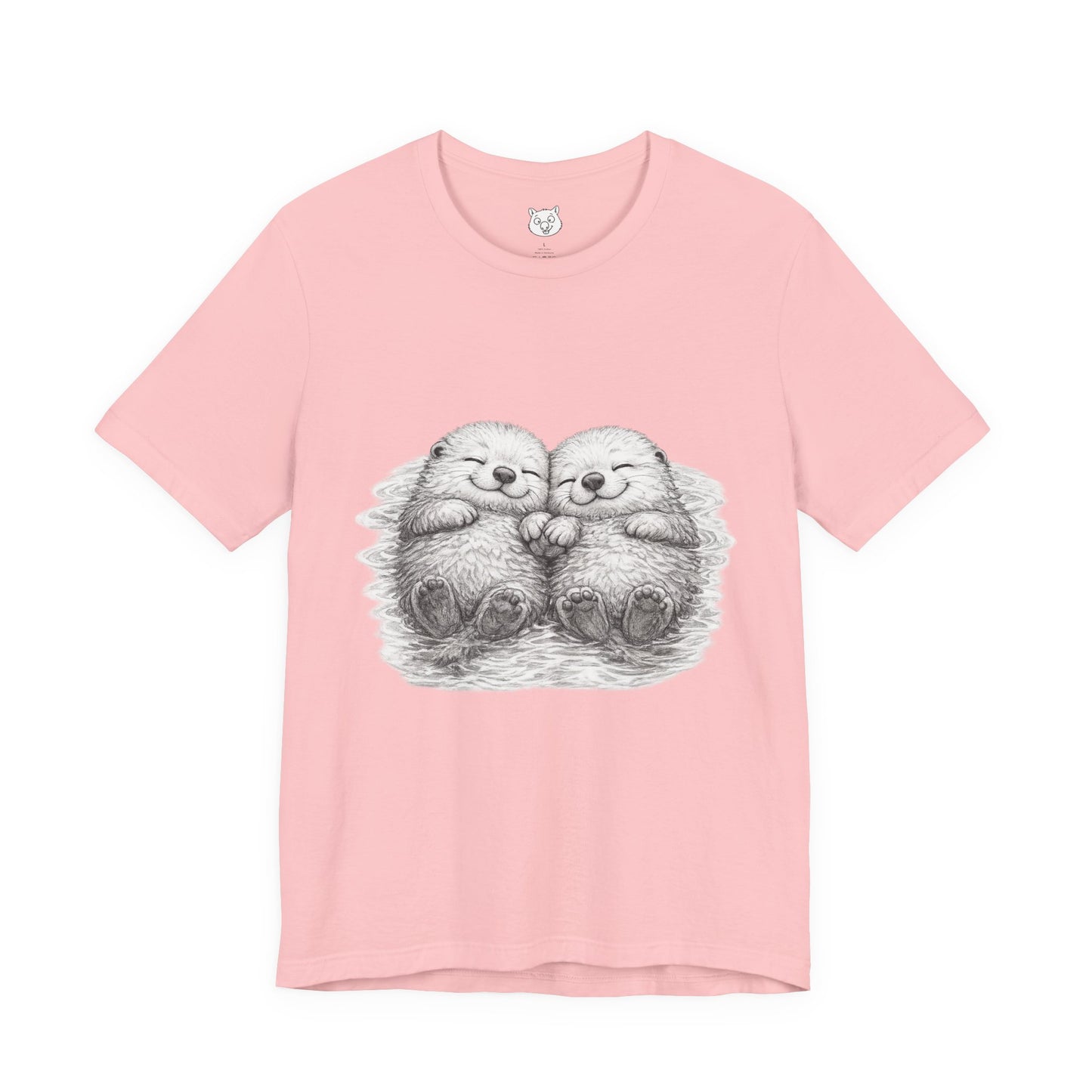 Otter Cuddle T-Shirt – Cute Sleeping Otters Graphic Tee