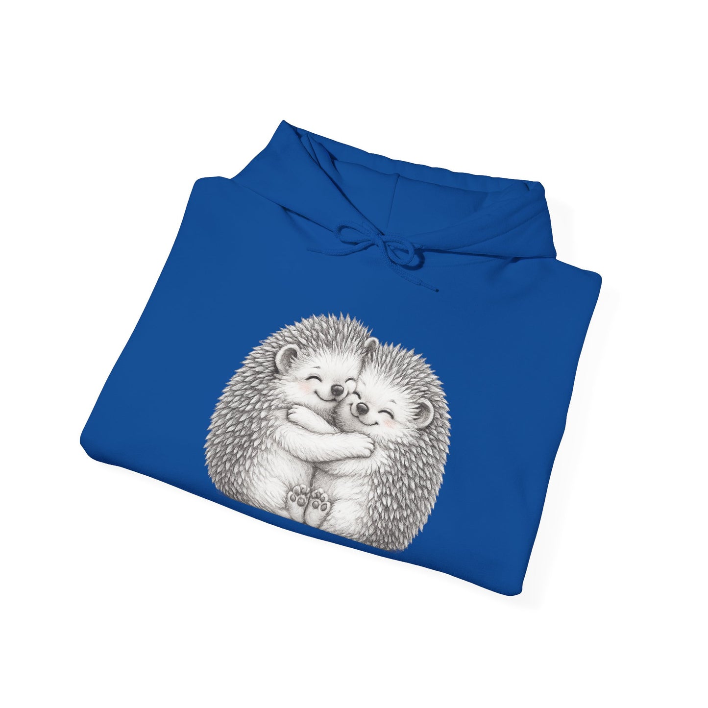 Hedgehog Hug Hoodie — Cute Animal Graphic Sweatshirt, Cozy Gift for Animal Lovers
