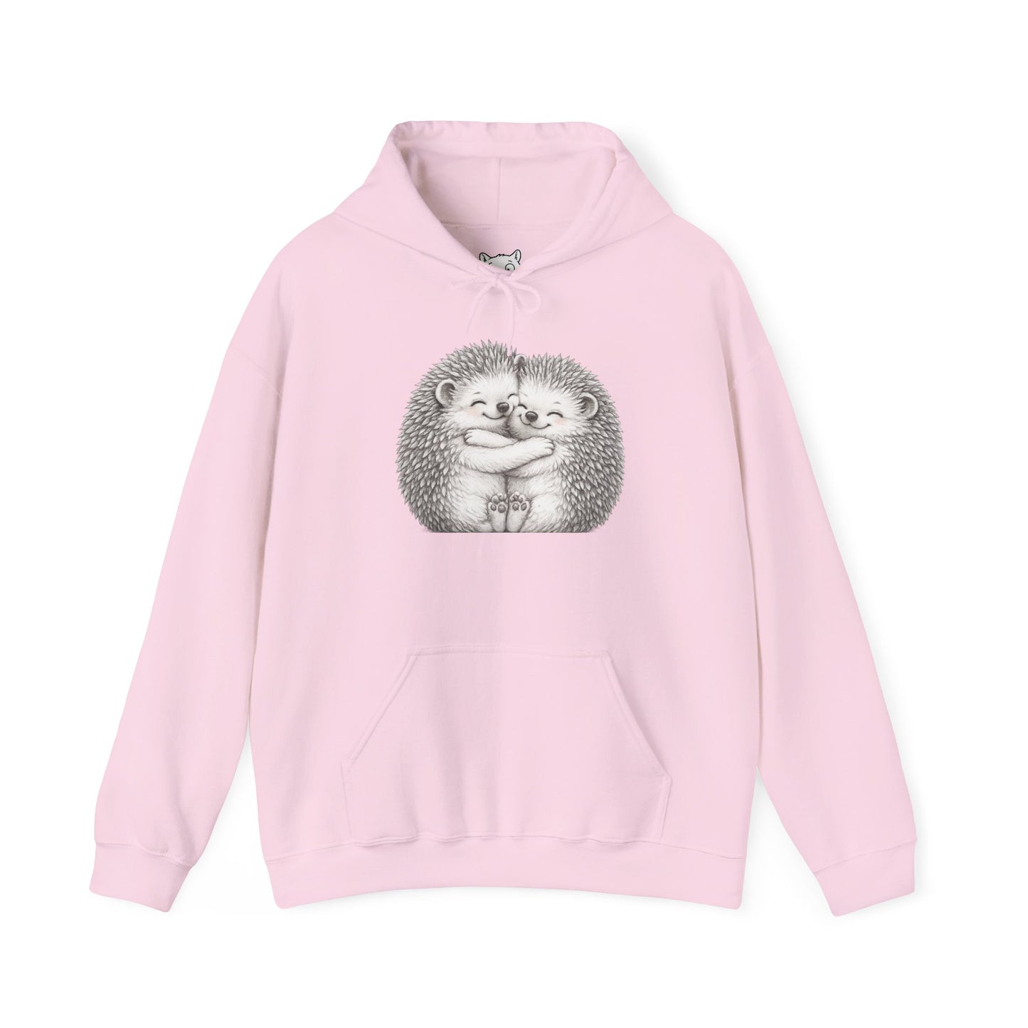 Hedgehog Hug Hoodie — Cute Animal Graphic Sweatshirt, Cozy Gift for Animal Lovers